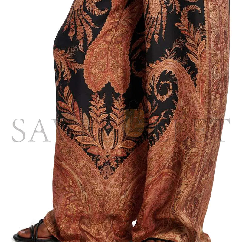 ZIMMERMANN PAISLEY-PRINT DRAWSTRING TROUSERS 1111PF251